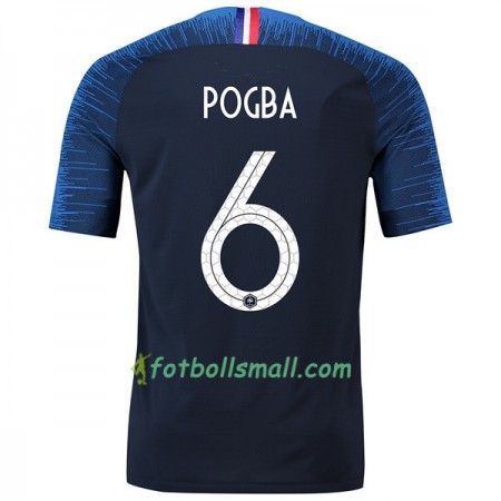 Frankrike Fotbollströjor Pogba 6 VM 2018 Hemma tröja